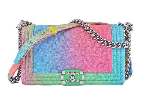 chanel metallic rainbow bag|CHANEL Metallic Caviar Quilted Medium Boy Flap Copper .